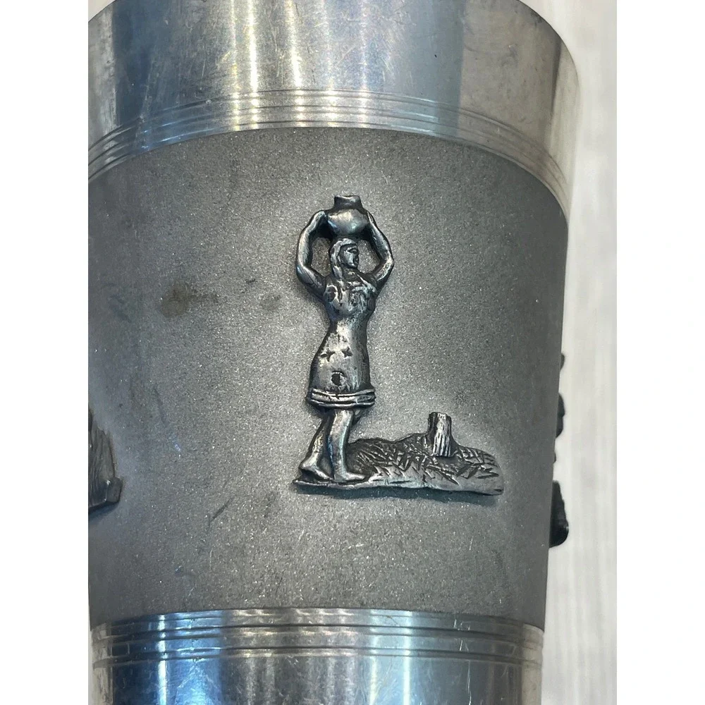 Handmade vintage pewter